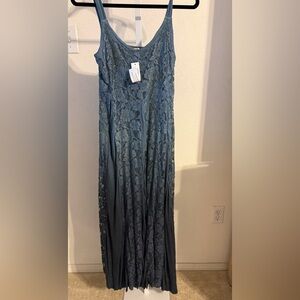 Indigo blue Ombre Blue Lace dress